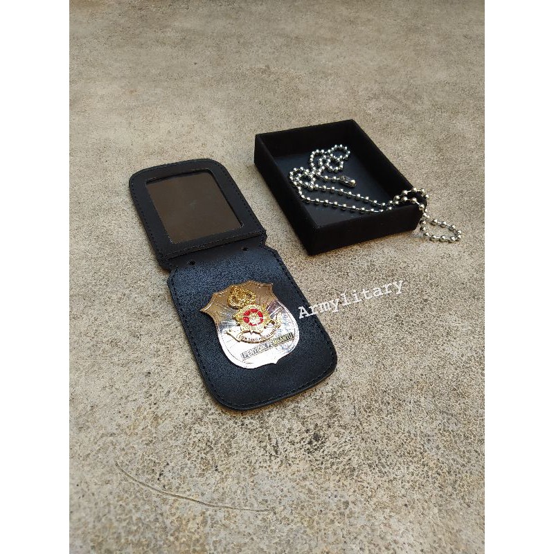 Kalung id card dan logo kesatuan holder