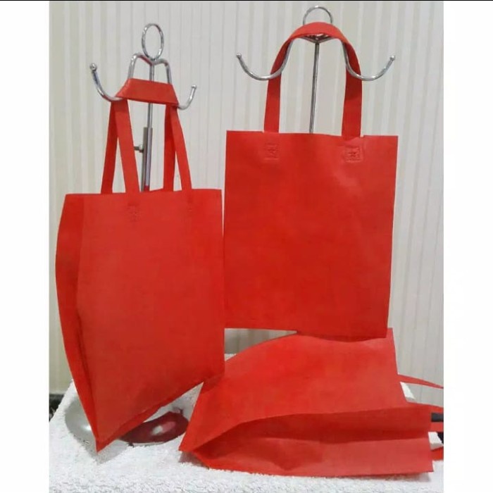 

✨ BISA COD ✨ Tas Spunbond sablon 38x45x8 paket 50 pcs