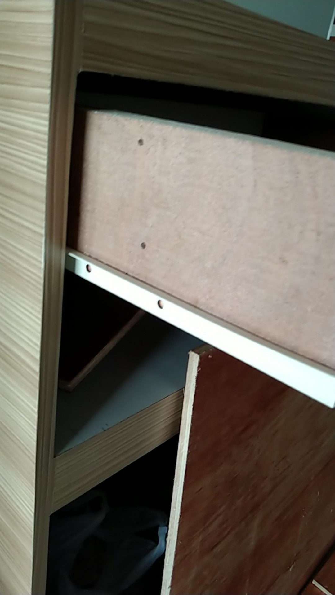 Rel Laci Lenaga By Huben 30 Cm 1 Set (2 Pcs). Biasa Roda Singel Track Putih Free Skrup