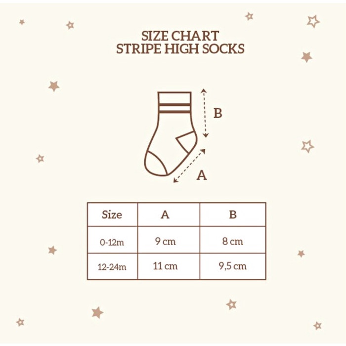 Little Palmerhaus High Sock with Antislip - Kaos kaki anak 0-24 bulan