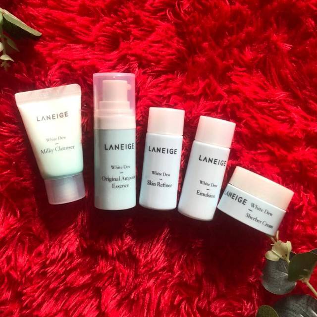 Laneige white dew series travel