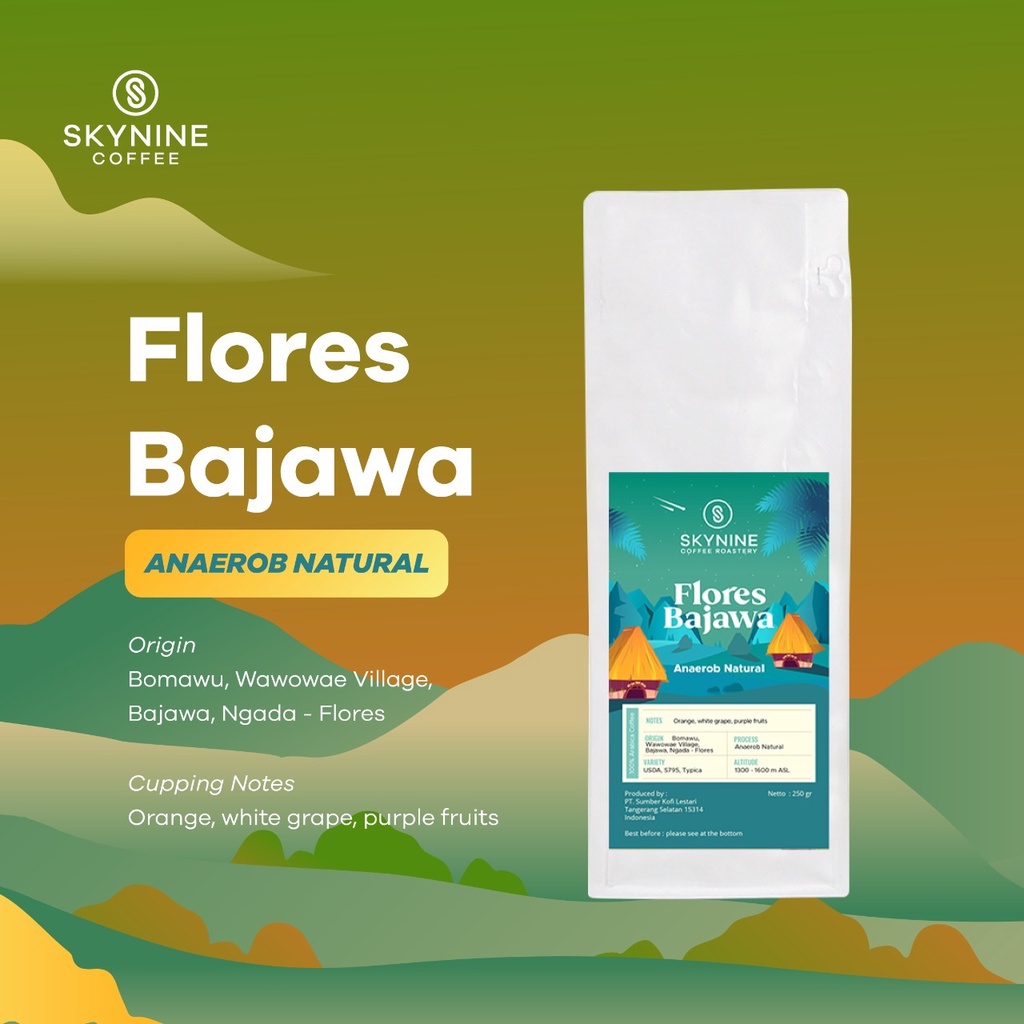 

KOPI ARABIKA FLORES BAJAWA ANAEROB NATURAL ROASTED BEANS