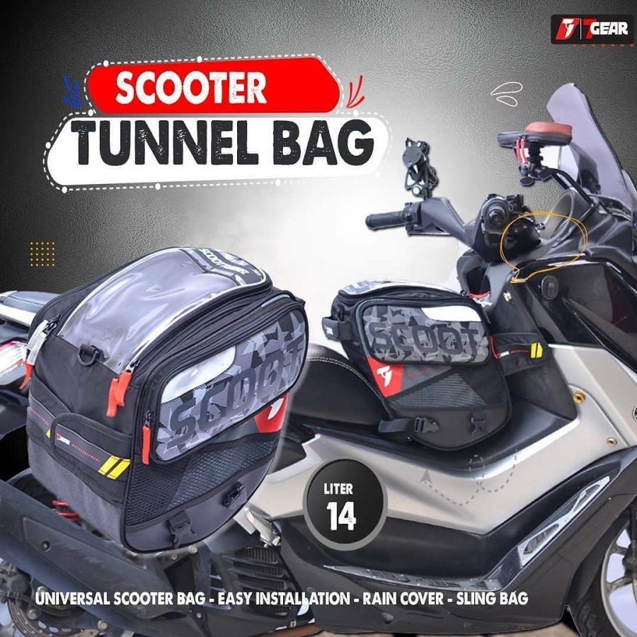 Scooter Tunnel Bag 7GEAR | Tankbag Khusus Matic NMAX, ADV, XMAX, PCX  | Tas Fungsional 7Gear