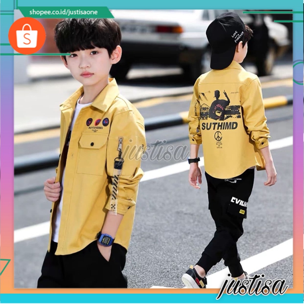 Promo !! Atasan anak Laki - laki / Jacket anak cowok / Jaket bentanerio suthimd olimpus ukuran 4-10 tahun