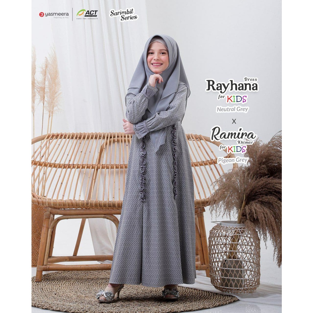 TOKOPIENA - RAYHANA DRESS KIDS BY YASMEERA GAMIS ANAK MUSLIMAH TOKOPIENA