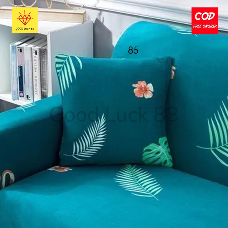 Sarung Bantal Sofa Elastis Lembut Ukuran 40x40 dan 45x45 cm  / Cover Bantal Sofa Set Terbaru Motif dan Polos Bahan Strecth Halus dan Lembut