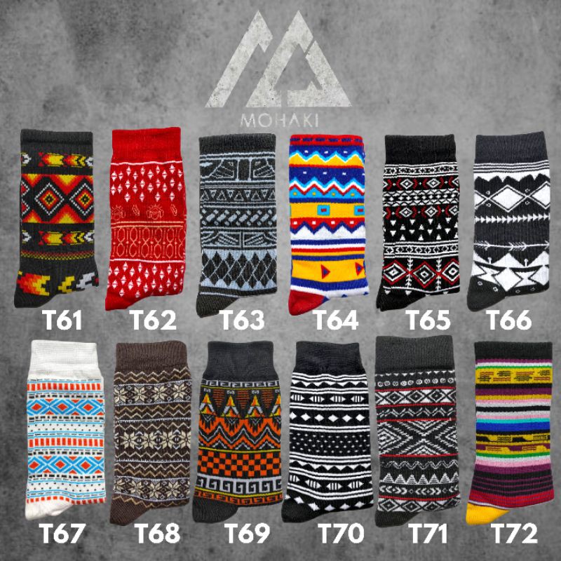 GROSIR KAOS KAKI MOTIF SKATE TRIBAL OLDSCHOOL |KAOS KAKI MOTIF CASUAL | KAOS KAKI PRIA| MOHAKI SOCKS-5
