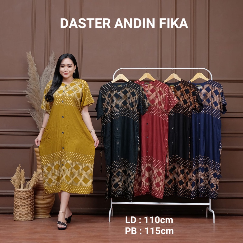 BEST SELLER DASTER ANDIN FIKA - DASTER MODEL VIRAL - BEST SELLER - KANCING HIDUP 2