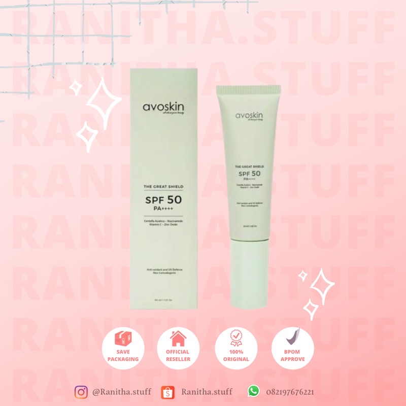 AVOSKIN SUNSCREEN SPF 50 PA+++ 5ml dan 30ml