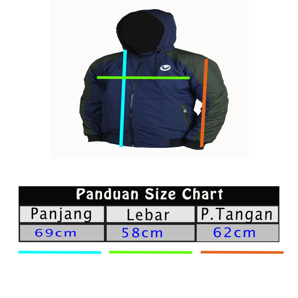 Jaket Parasut Bolak Balik Pria Hoodie Distro Murah Model VNBB3