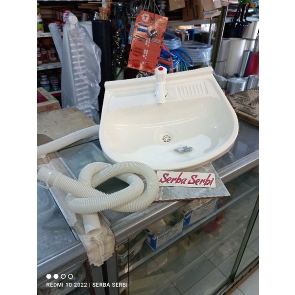 NEW {PVC WASTAFEL}Washtafel cuci tangan plastik Komplit