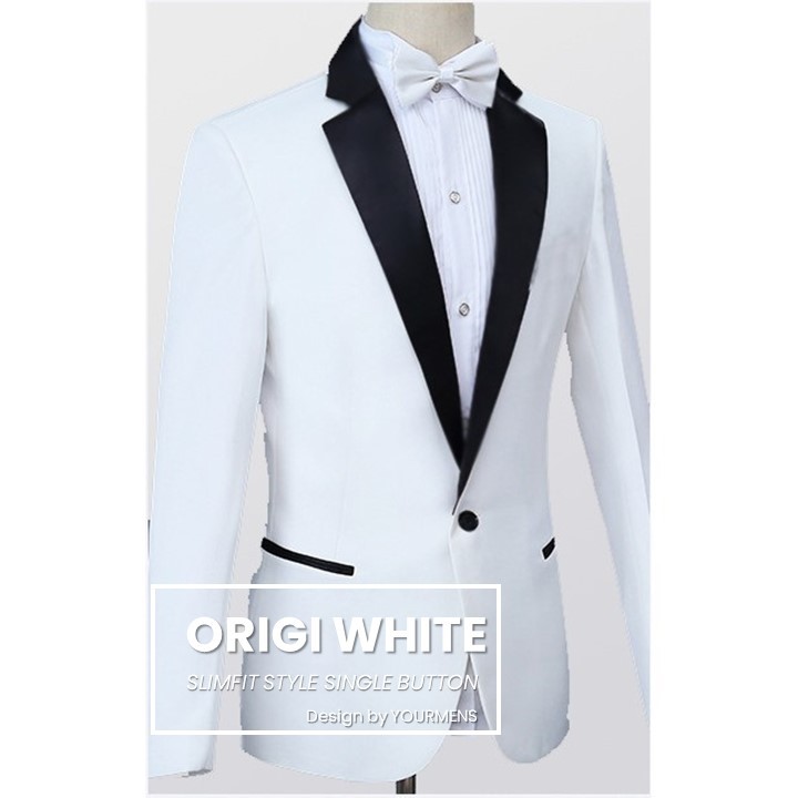 BLAZER KEREN COWOK WARNA PUTIH ORIGI WHITE ORIGINAL NIKAYU HIGH TWIST FULL FURING SLIMFIT