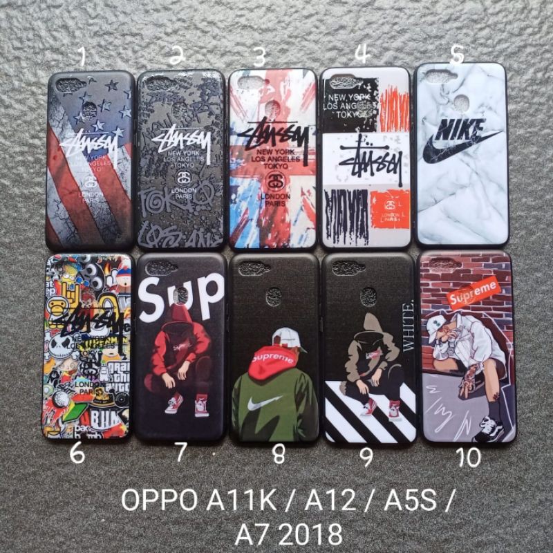 Case gambar Oppo A5S . A7 . A12 . A11K motif cowok ( 9 motif ) soft softcase softshell silikon cover casing kesing housing