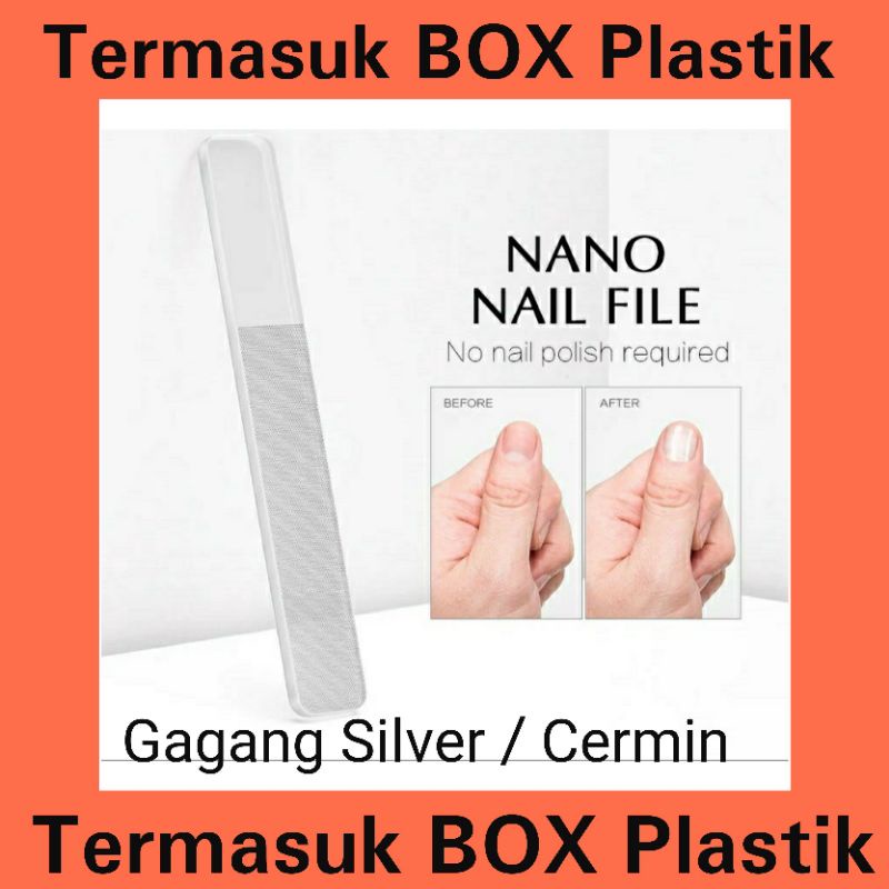 KIKIR KUKU PENGKILAP kikiran kuku manicure NANO GLASS nail file buffer kikir penghalus mengkilap