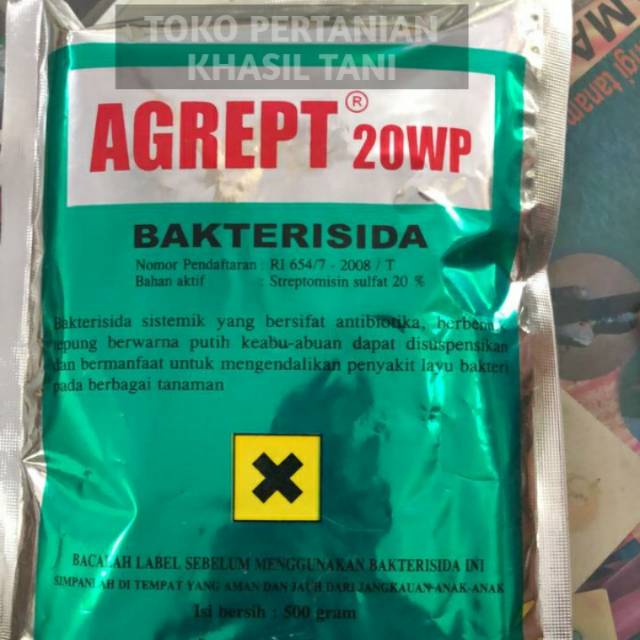 

Bakterisida AGREPT 20WP produk Mastalin Mandiri isi bersih 500gr
