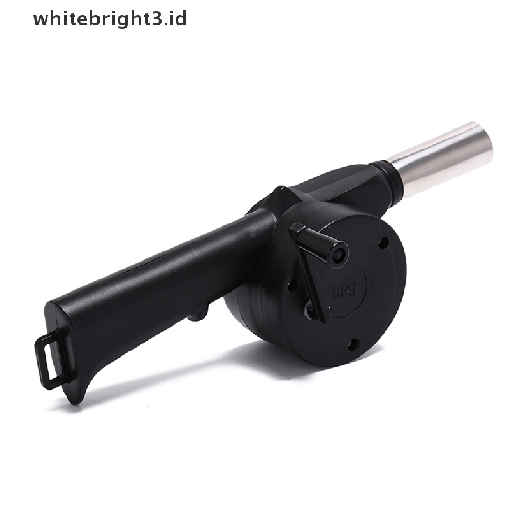 (whitebright3.id) Kipas Angin blower bbq Tenaga Engkol Tangan Untuk Piknik / outdoor