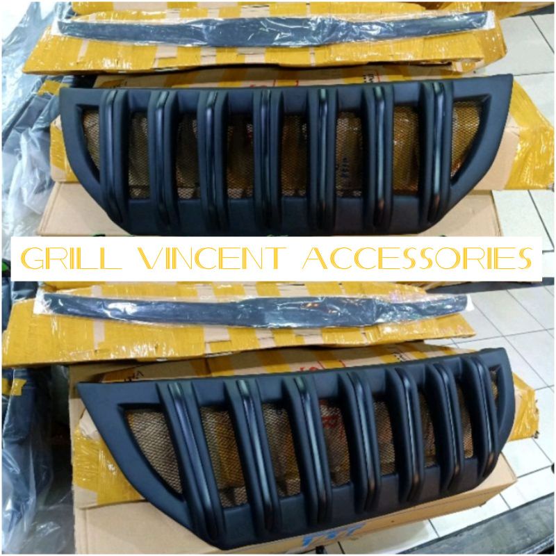 Grill Apollo Grand innova 2014 2015 prado full hitam black doff