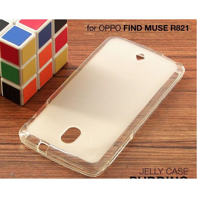 CUCI GUDANG Oppo Find Muse R821 Soft Jelly Gel Silicon Silikon Case Softcase