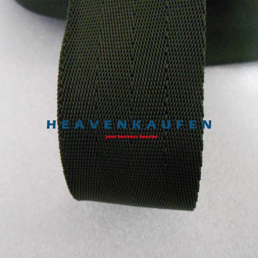 Webbing Lebar 3,8 cm Warna Hijau Army TNI Tentara Motif Seatbelt Meteran