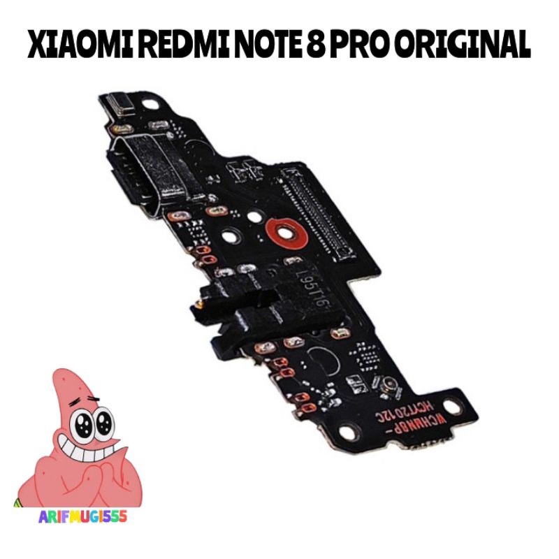 BOARD PAPAN CAS KONEKTOR CONEKTOR CHARGER XIAOMI REDMI NOTE 8 PRO ORIGINAL PLUG IN MIC