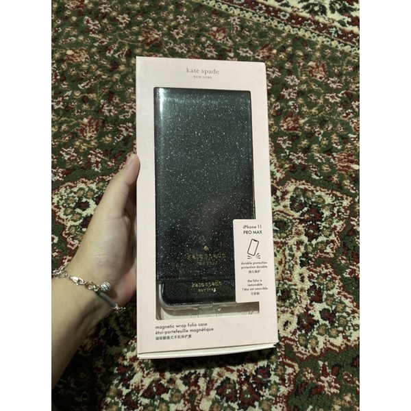 Kate Spade Glitter Folio iPhone 11 PRO MAX Case AUTHENTIC