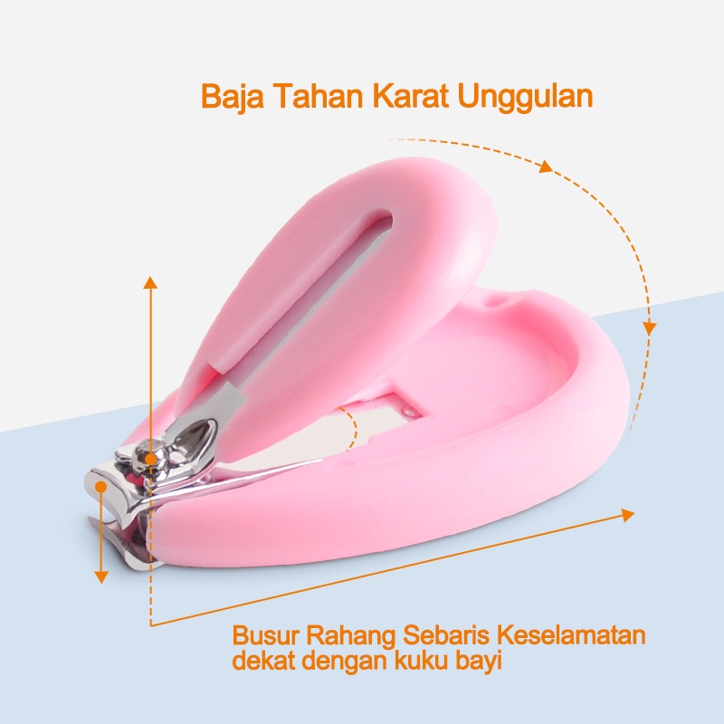 Gunting Kuku Bayi set 4/Gunting kuku set/Gunting kuku bayi SET 4 PCS / Baby nail clipper set L57