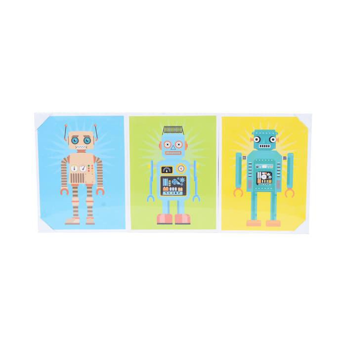 

LUKISAN KANVAS CANVAS PRINT SET(3) ROBOT 37 30X40X1.5CM ORIGINAL