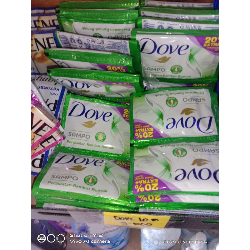 Shampo Dove 1 renteng 12 sachet