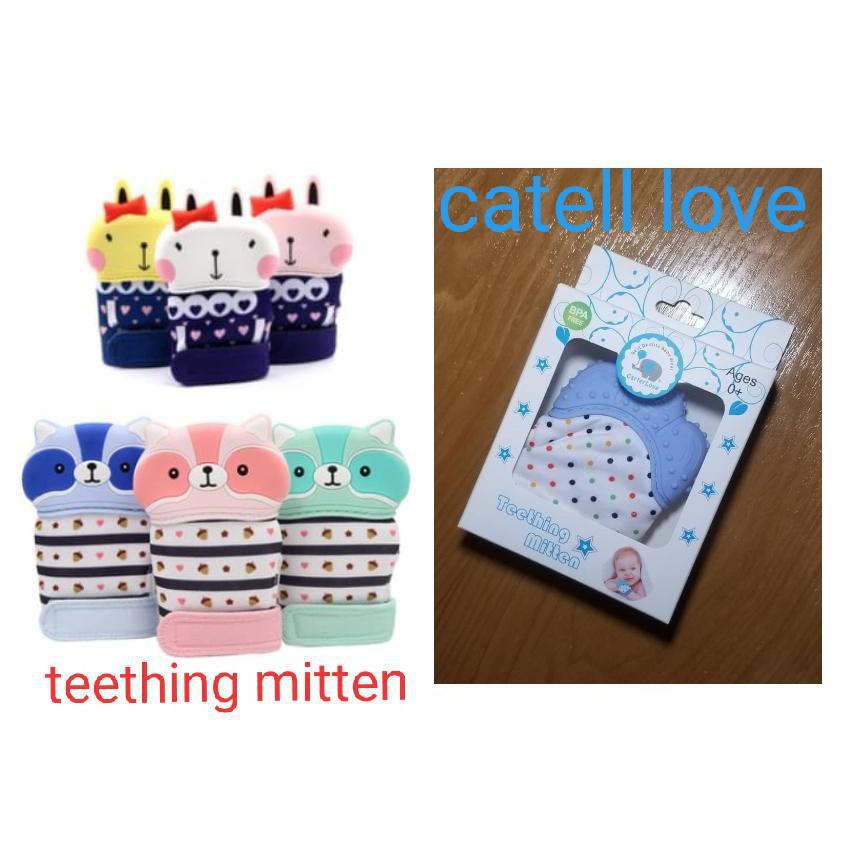 SARUNG TANGAN GIGITAN CATELL LOVE RATTLE BAYI RATTLE SARUNG TANGAN