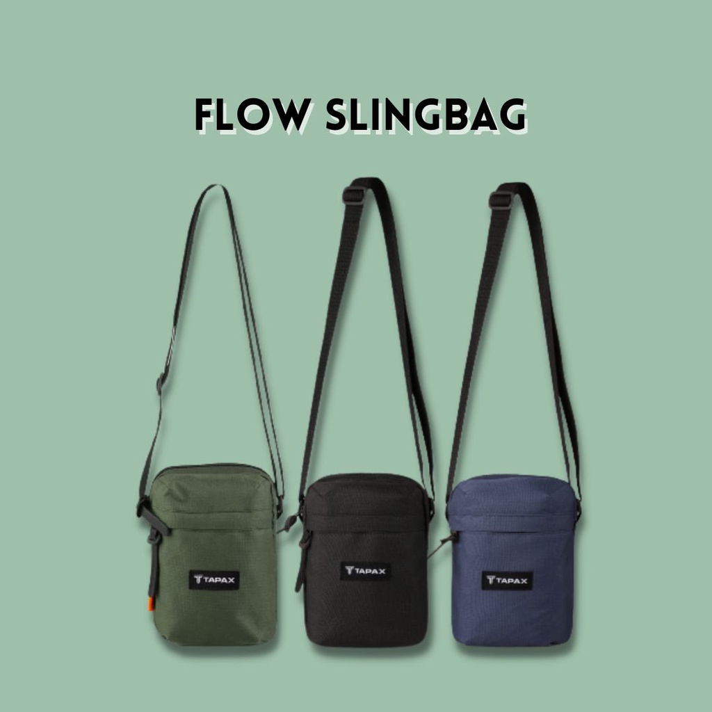 Tas Selempang Pouch Unisex Bahan Distro Tapax Flow Kobeo