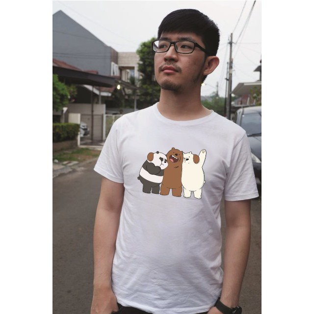 BAJU KAOS WE BARE BEARS PELUKAN