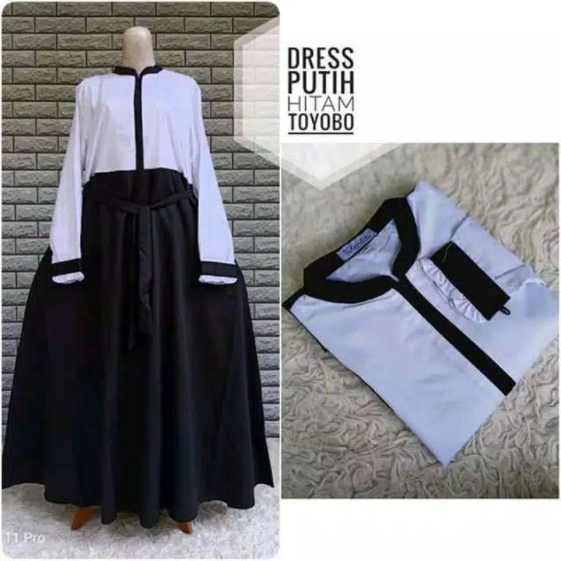 GAMIS TOYOBO PEMDA KEKI WARNA DARK PNS S M L XL XXL dan XXXL-4