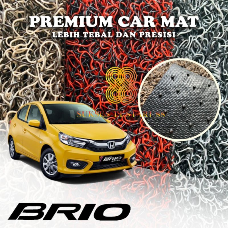 Karpet Mobil Premium Honda Brio Mie Bihun 2 Warna