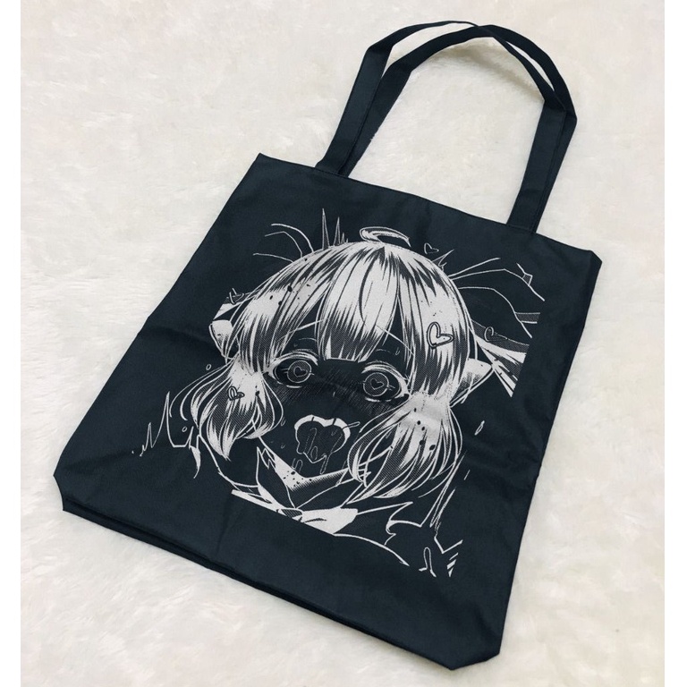 Totebag Ahegao Hent*i Lewd Karakter Kawaii Premium Kudou X Metro