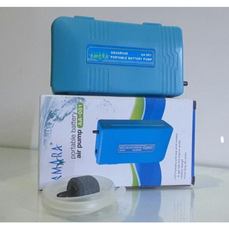 Amara Portable Airpump Battery Aerator Baterai Aquarium