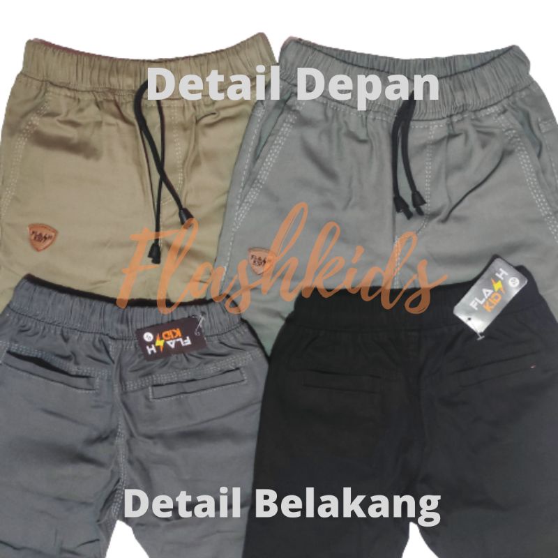 Flashkids Celana Chino Anak Panjang 1-15 Tahun Unisex Stretch