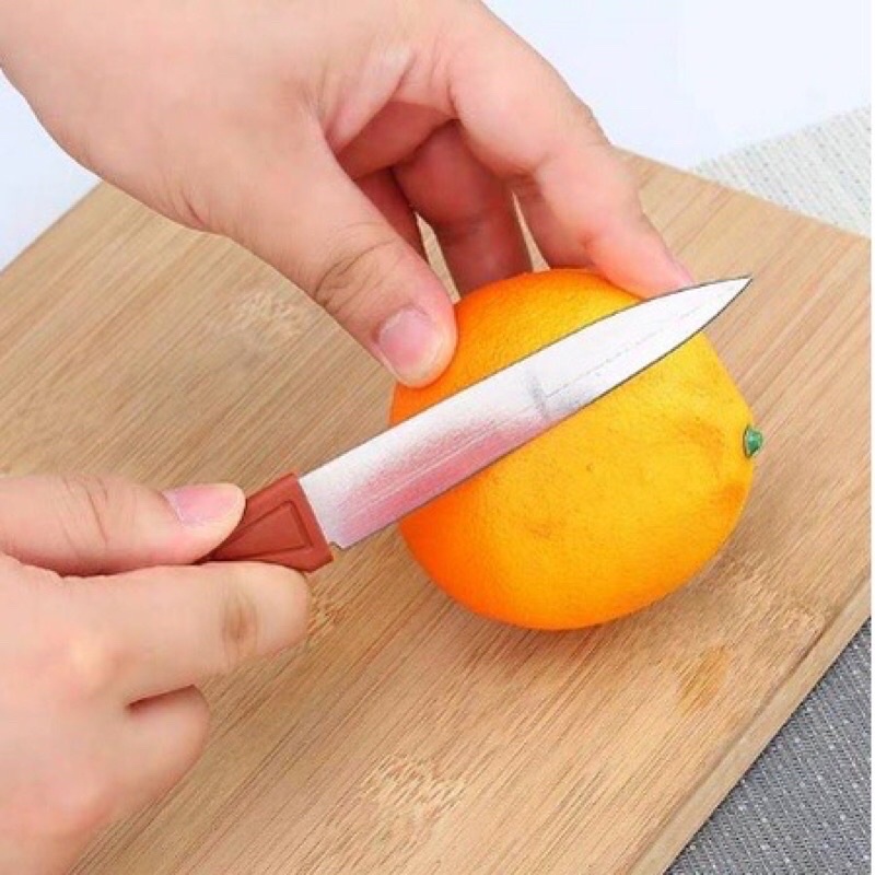 (SUN) PISAU DAPUR STAINLESS SARUNG PELINDUNG ALAT KUPAS BUAH MINI POTONG SAYUR KNIFE TAJAM SERBAGUNA