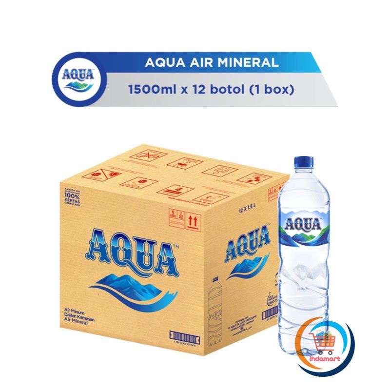 Jual Aqua Air Mineral Botol 1500ml Shopee Indonesia 5341