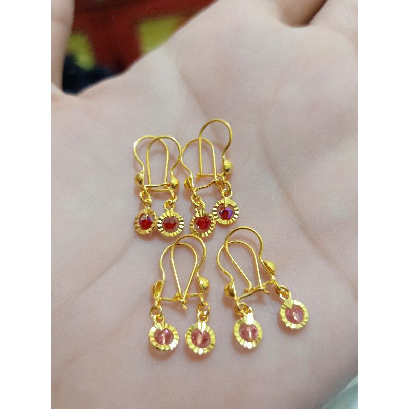 ANTING ANAK PERAK 925 LAPIS MAS 24K