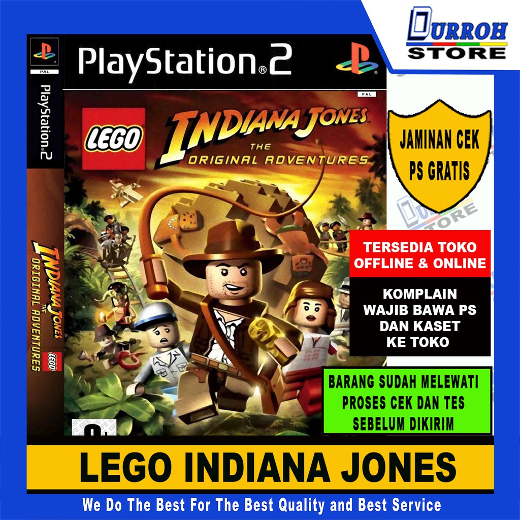 KASET GAME PS 2 LEGO INDIANA JONES