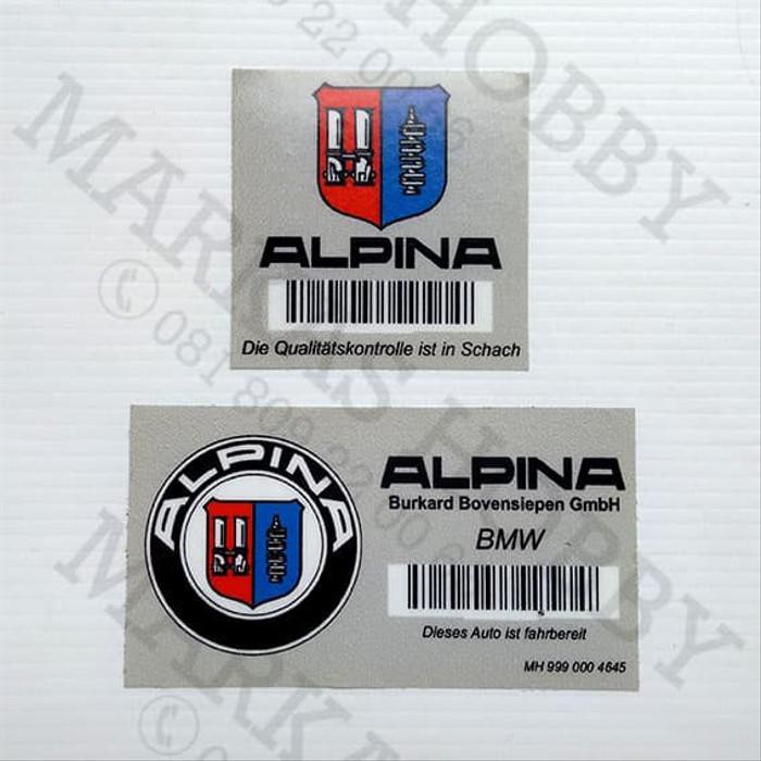 Stiker / Sticker Alpina Quality Control ( Tempel Dalam )