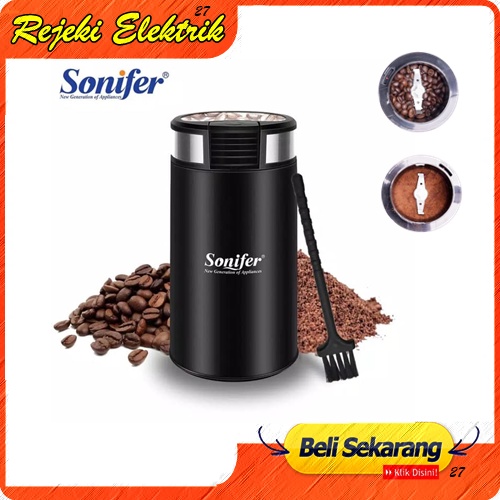 SONIFER Coffee Grinder Electric Penggiling Biji Kopi / Kacang / Bumbu SF-3526