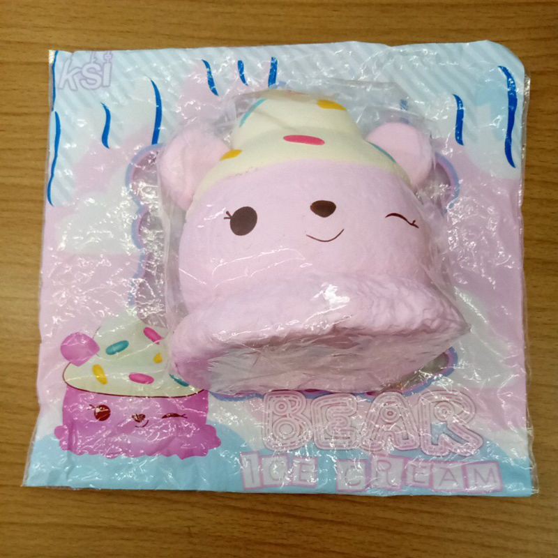 flashsale Squishy bear icecream pink bentuk num noms by kawaiisquishy.ind