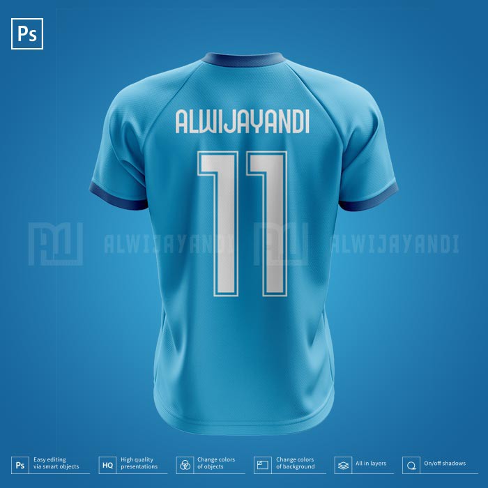 MOCKUP JERSEY BOLA/FUTSAL KERAH V VARIASI - RESOLUSI 1080x1080 Pixels (BACK)