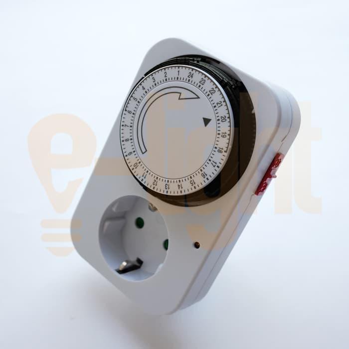 TIMER ANALOG LISTRIK 220V KAISER TIMER LISTRIK MANUAL 24 JAM PROGRAM ON OFF OTOMATIS LISTRIK NYALA