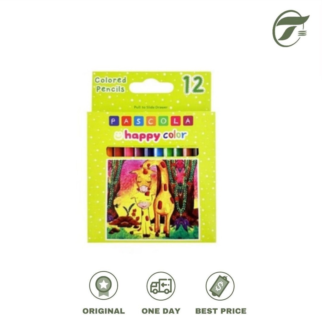 

PENSIL WARNA HAPPY COLOR 12 HALF PASCOLA STANDARD