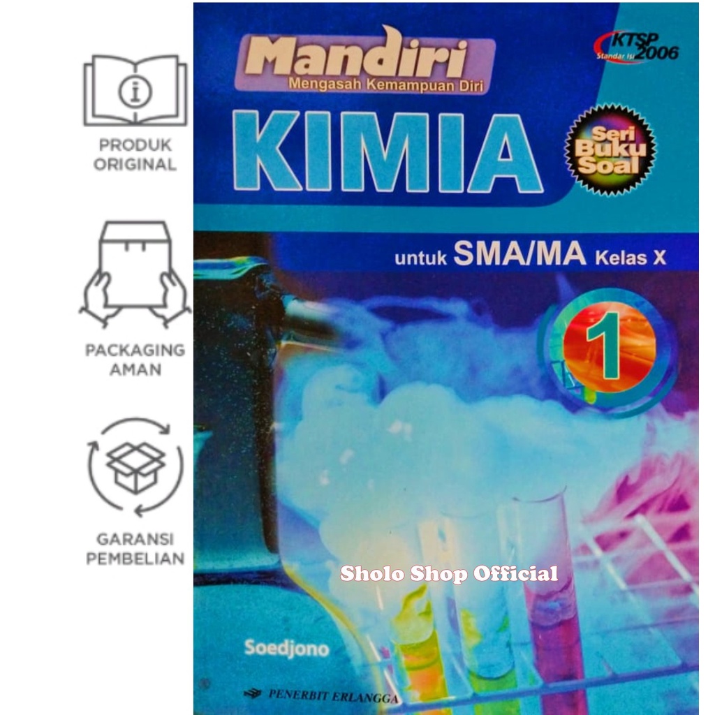 Buku  Mandiri SMA Kimia Kelas 10 Soal-Soal SMA Mandiri Kimia SMA Kelas 10 X 1 KTSP 2006 Soedjono Erl