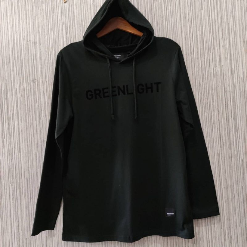 Kaos Hoodie Panjang Greenlight Pria Original