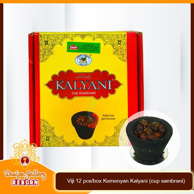 Viji 12 pcs/box Kemenyan Kalyani (cup sambrani)