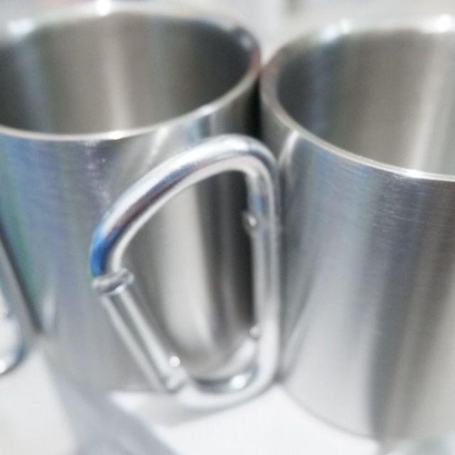 Gelas Carabiner Stainless Steel Gelas Camping Outdoor